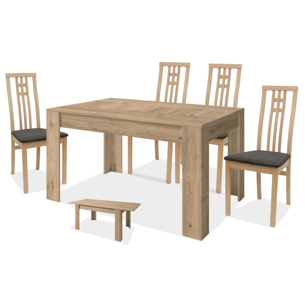 Conjunto mesa y 4 sillas ref-01