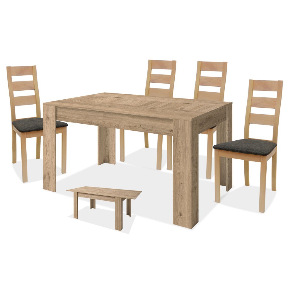 Conjunto mesa y 4 sillas ref-02