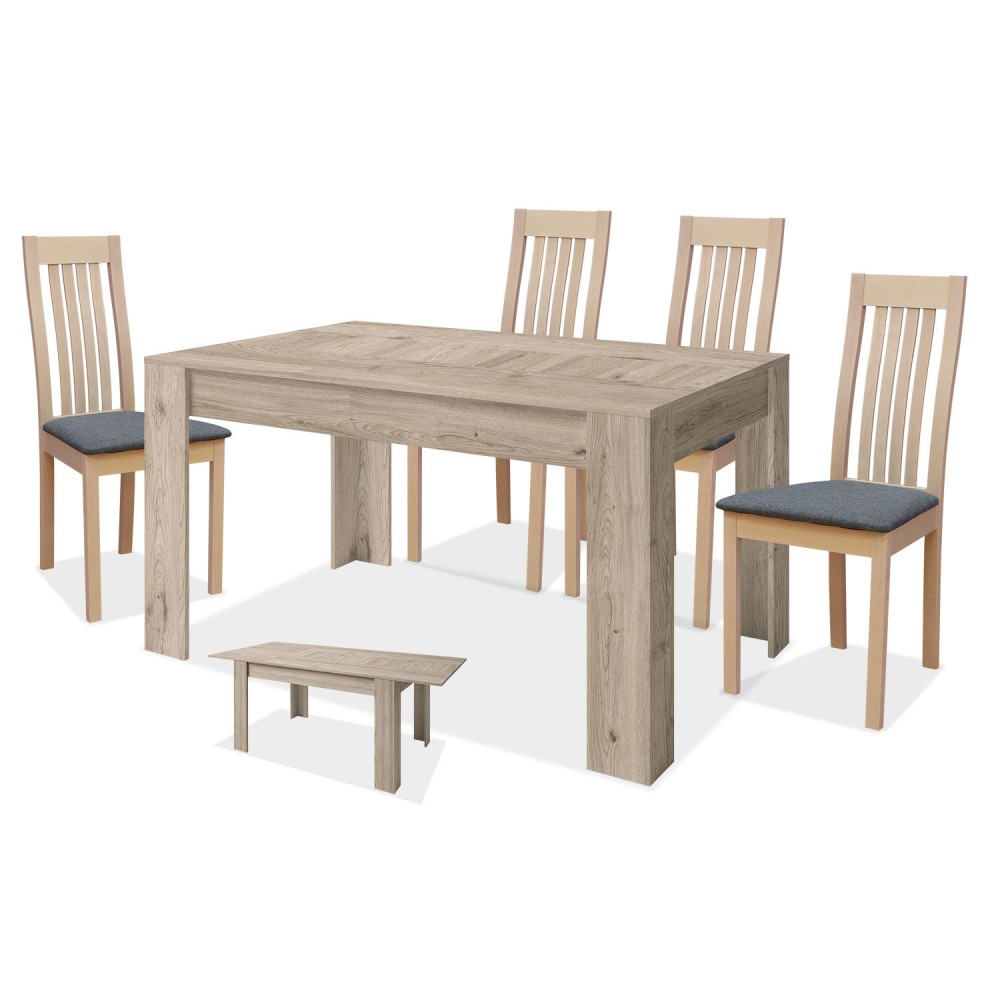 Conjunto mesa y 4 sillas ref-03