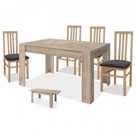 Conjunto mesa y 4 sillas ref-07