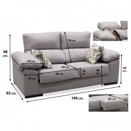 Sofa al gusto ref-18 190 cms