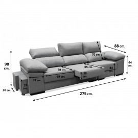 Sofa al gusto ref-20 275 cms