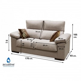 Sofa al gusto ref-21 170 cms