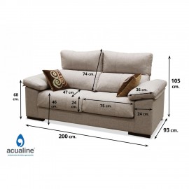 Sofa al gusto ref-22 200 cms