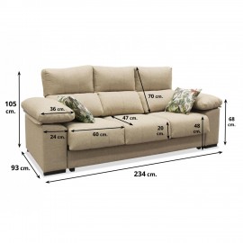Sofa al gusto ref-23 234 cms