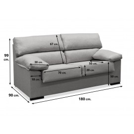 Sofa economico 180 cms ref-04