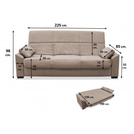 Sofa cama economico ref-03