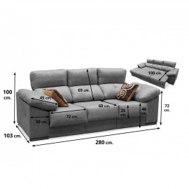 Sofa cama al gusto ref-09 280 cms