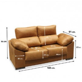 Sofa economico 165 cms ref-14